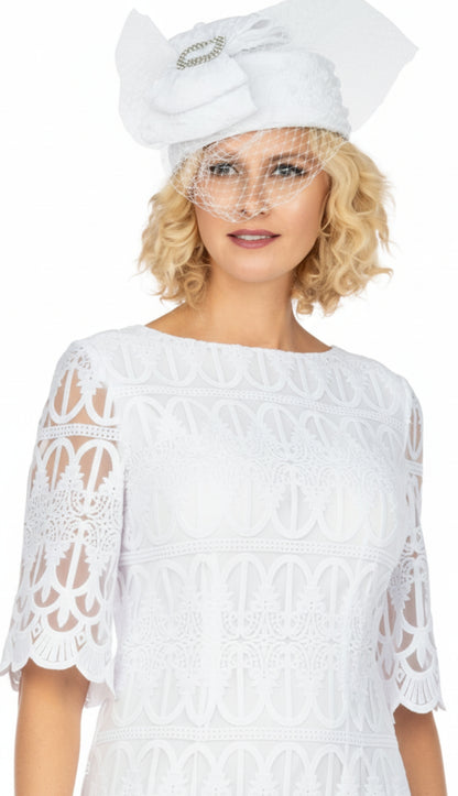 Giovanna D1525-WHT Church Dress