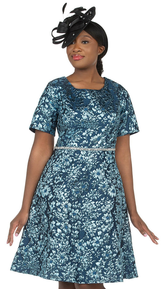 Giovanna D1555-NVY Church Dress