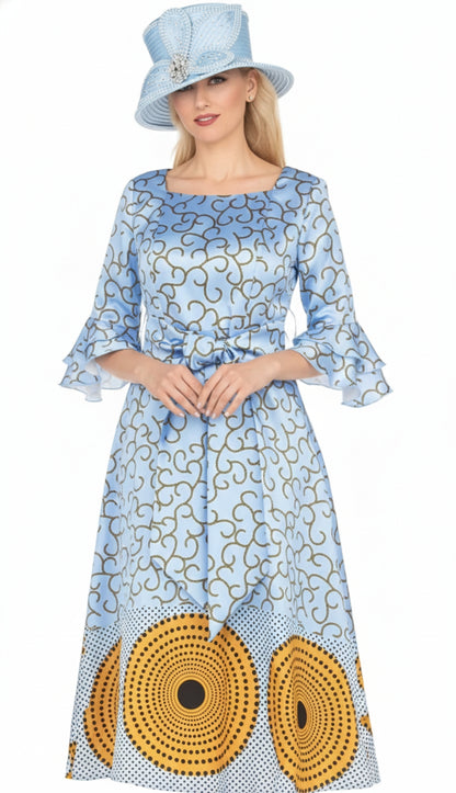 Giovanna D1587-BLU Church Dress