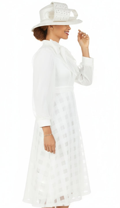 Giovanna DP2403-WHT Church Dress