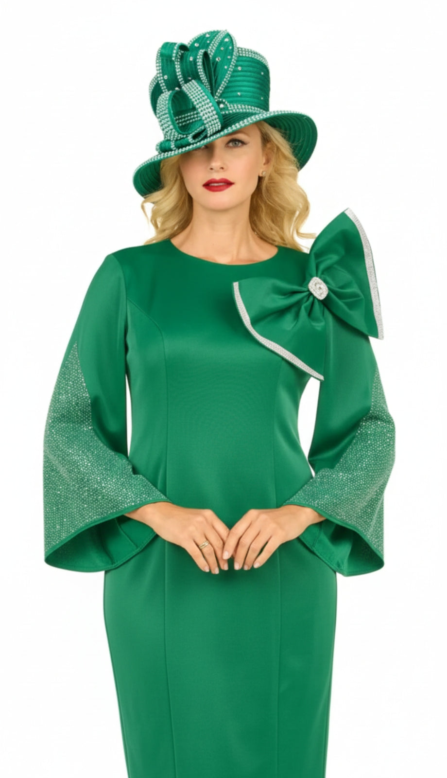 Giovanna DP2445-GRN Church Dress