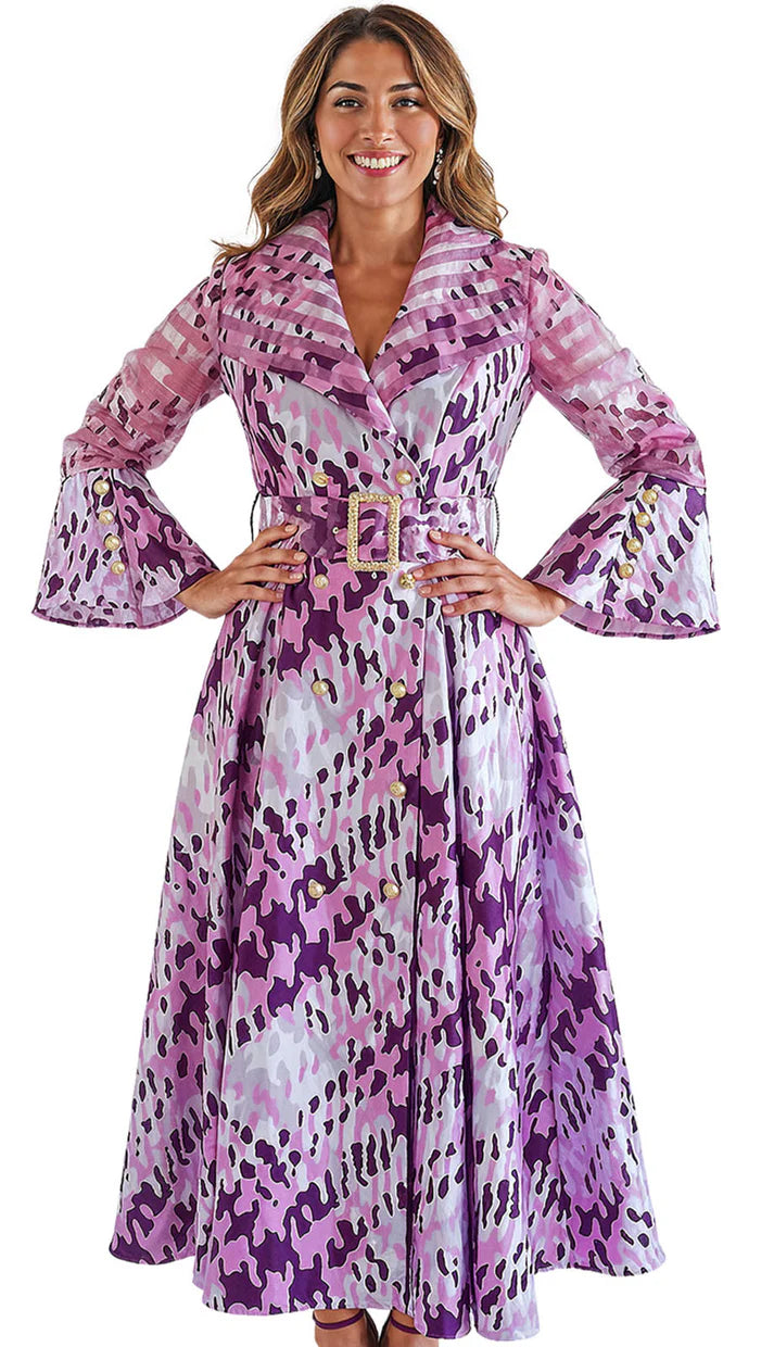 Donna Vinci 12210-RWP-QS Church Dress