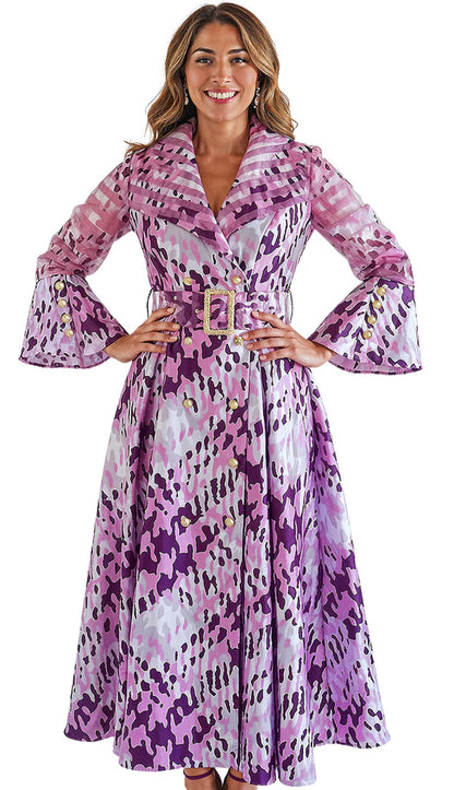 Donna Vinci 12210-RWP-QS Church Dress
