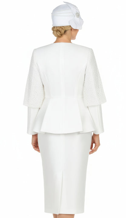 Giovanna G1171 Church Suit-WHT