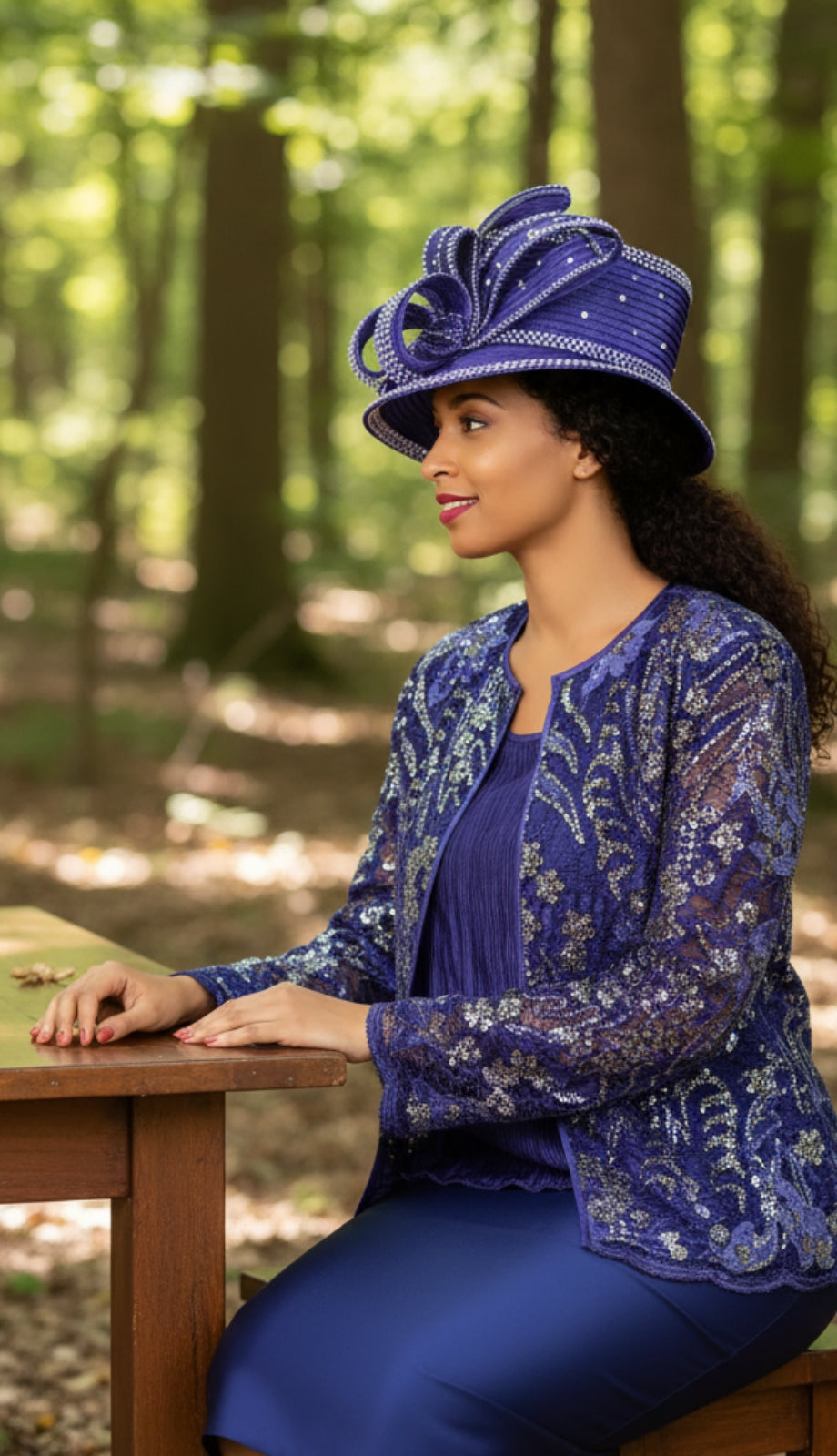 Giovanna G1180-PUR Church Suit