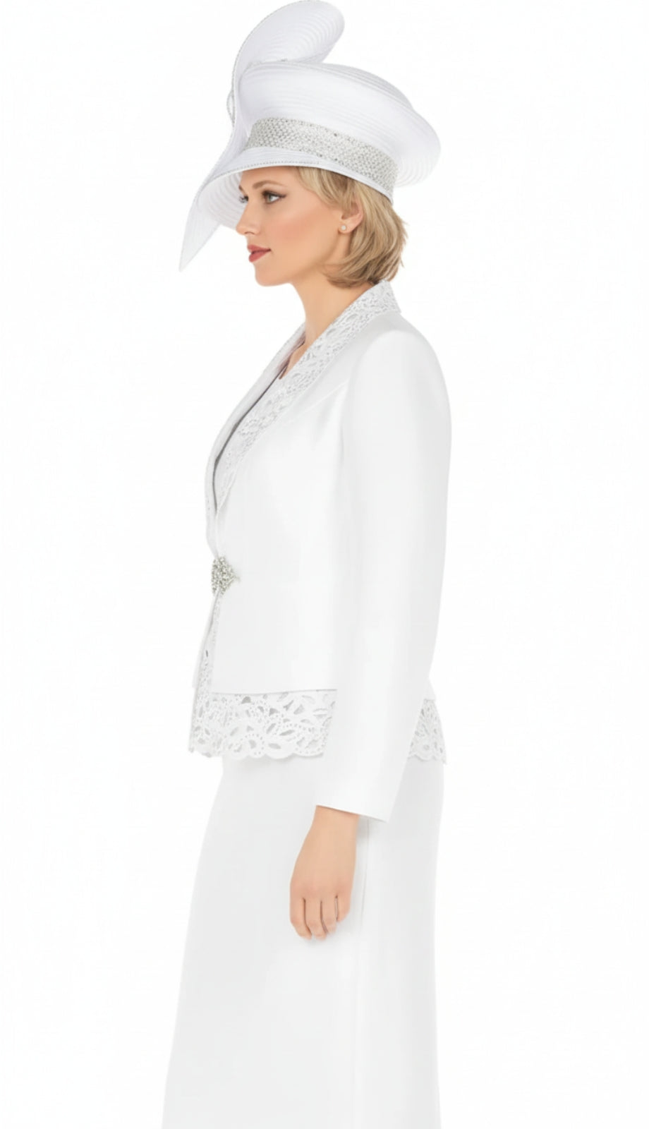 Giovanna G1316-WHT Womens Church Suit