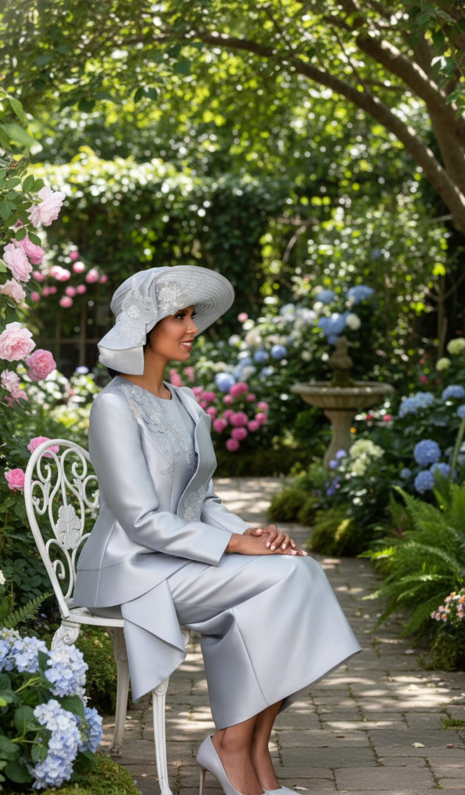 GMI G400572-SLV-QS Church Suit