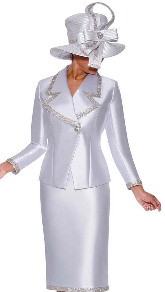 GMI 9872-WHT-IH Church Suit