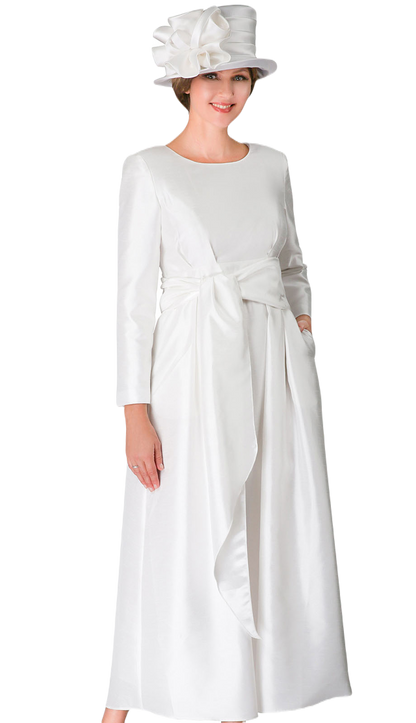 Giovanna D1508-WHT Church Dress