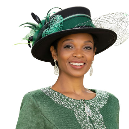Champagne Italy H5961-GRN-QS Church Hat