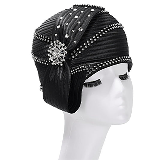 Giovanna HR22107-BLK-QS Church Hat