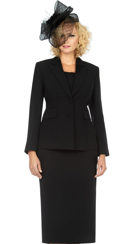 Giovanna 0710-BLK-CO Church Suit