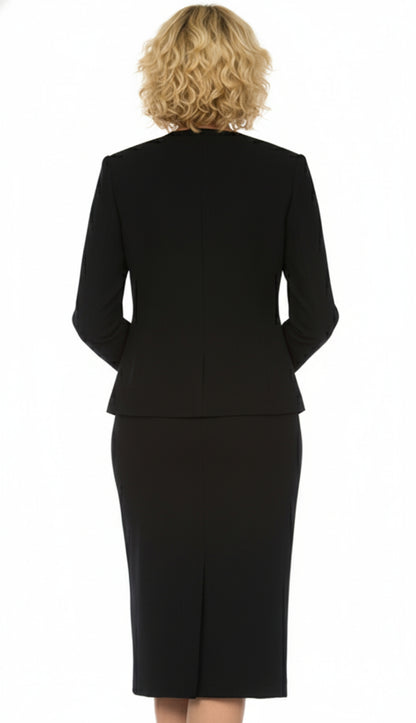 Giovanna S0721-BLK Church Suit