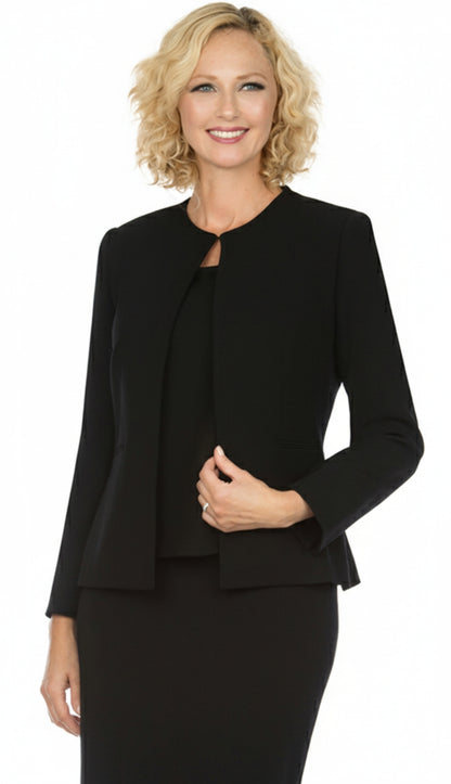 Giovanna S0721-BLK Church Suit