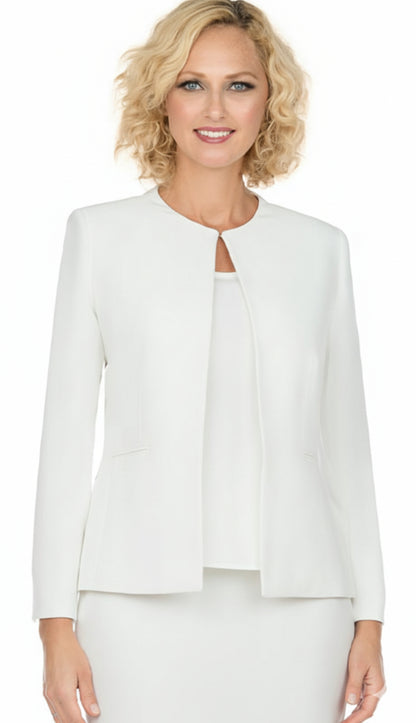Giovanna S0721-WHT Church Suit