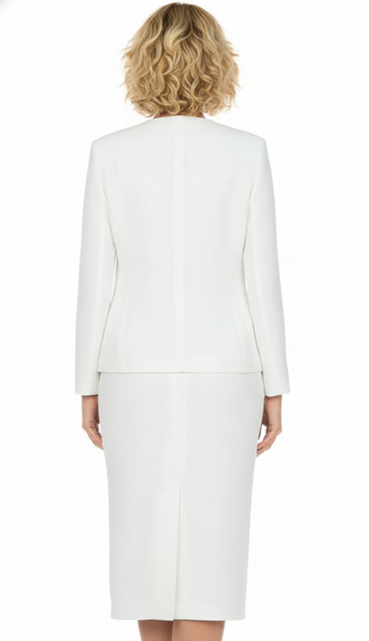 Giovanna S0721-WHT Church Suit