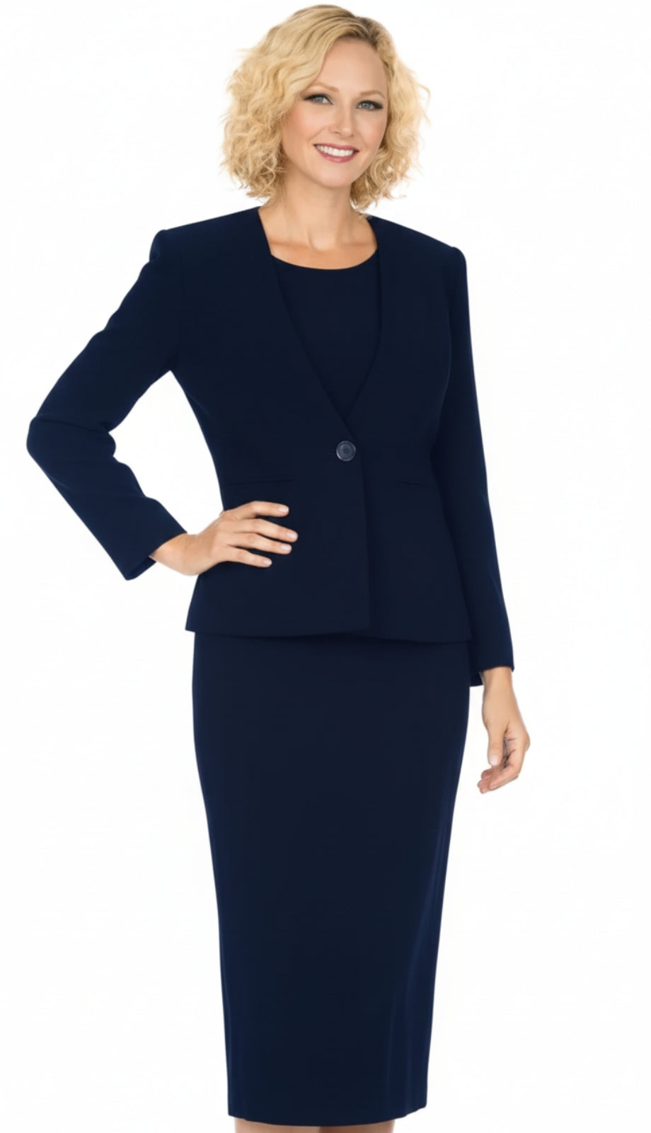 Giovanna S0722-DKN Church Suit