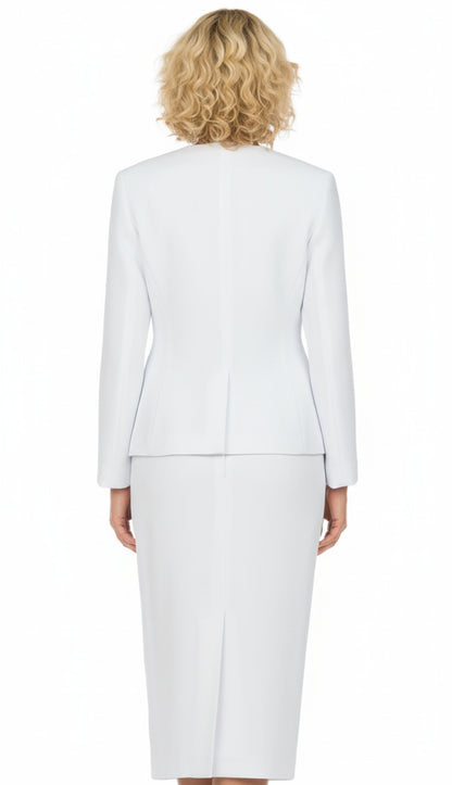 Giovanna S0722-WH Church Suit