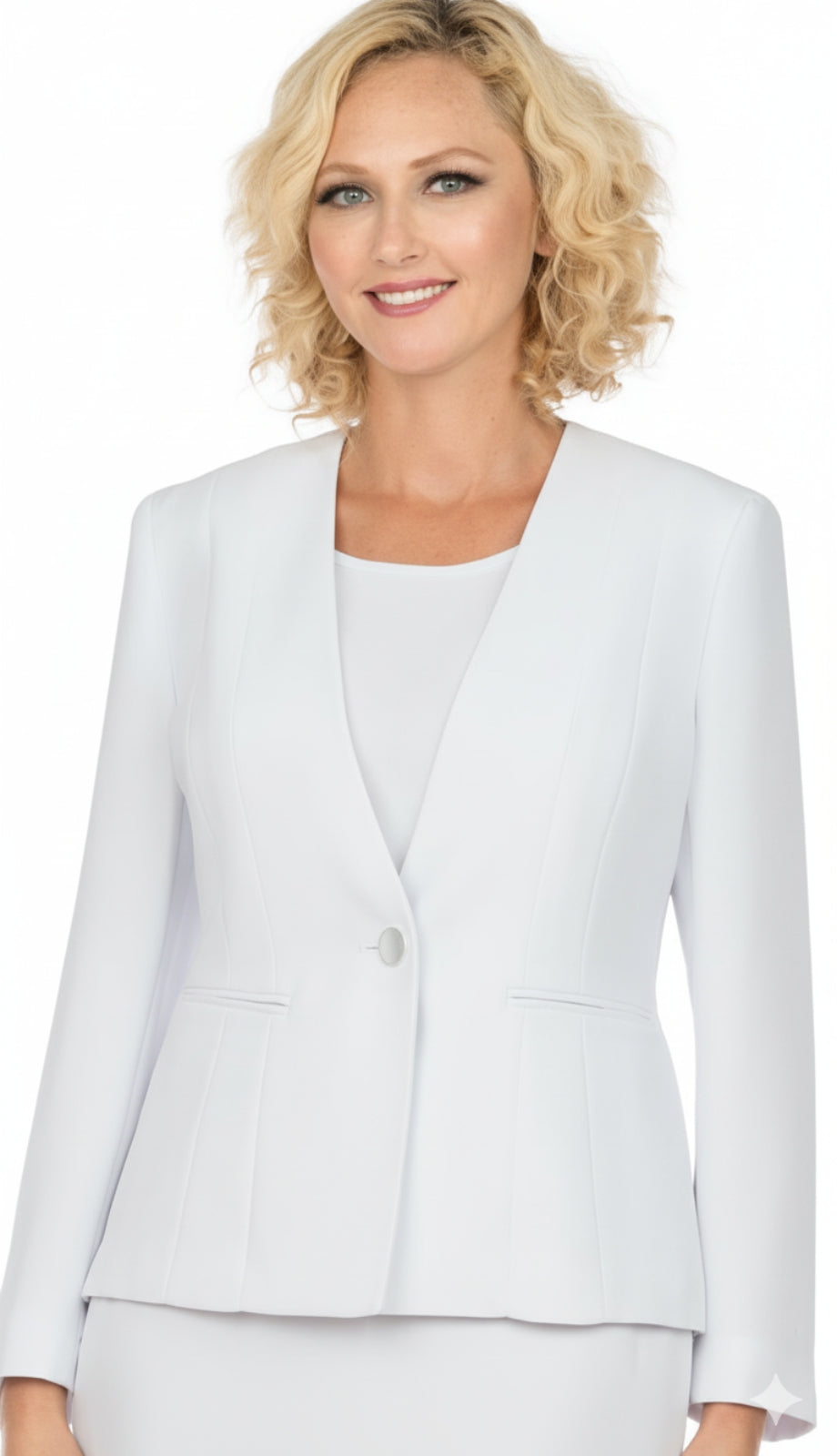 Giovanna S0722-WH Church Suit