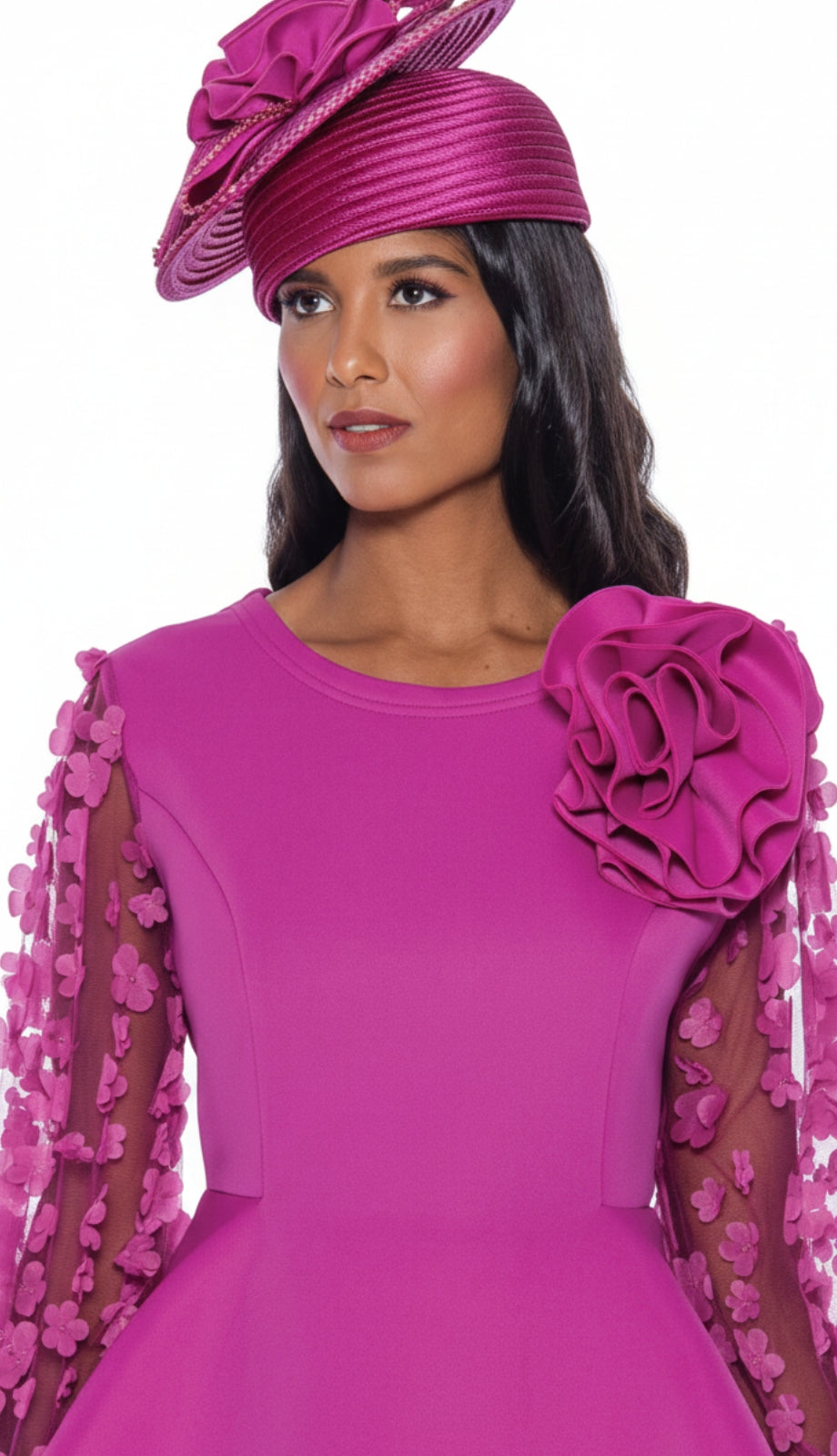 Stellar Looks SL1552-PUR-QS Church Suit