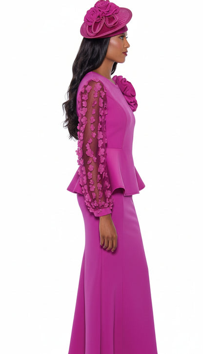 Stellar Looks SL1552-PUR-QS Church Suit