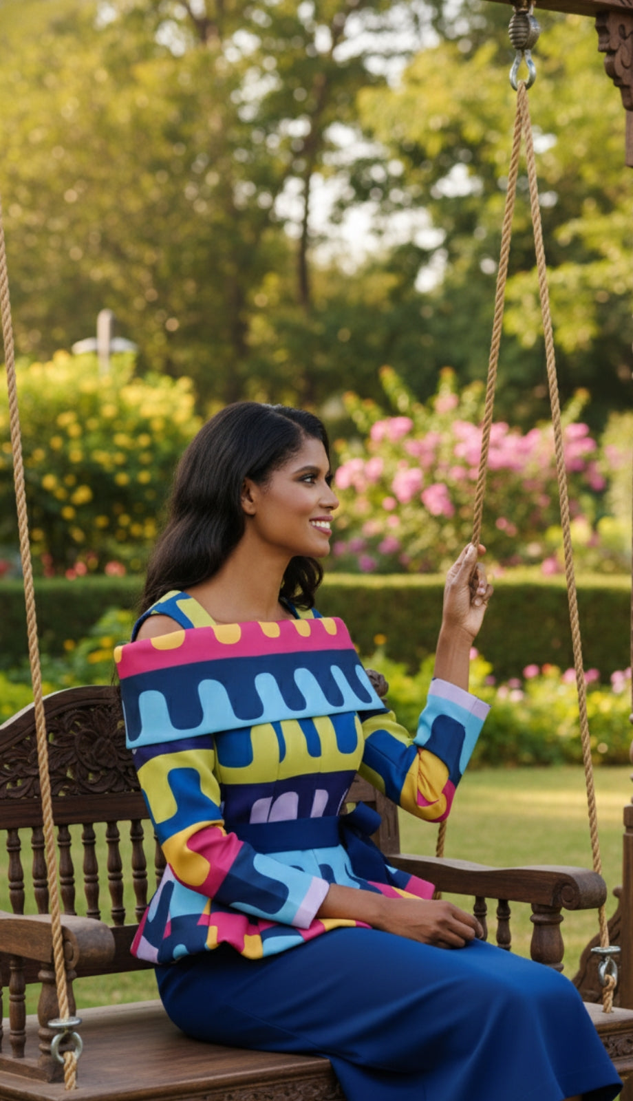 Stellar Looks SL1902-RYL-IH Designer Church Suit