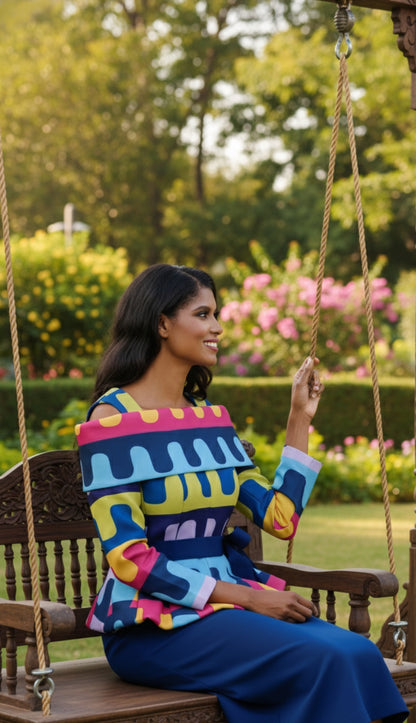 Stellar Looks SL1902-RYL-IH Designer Church Suit