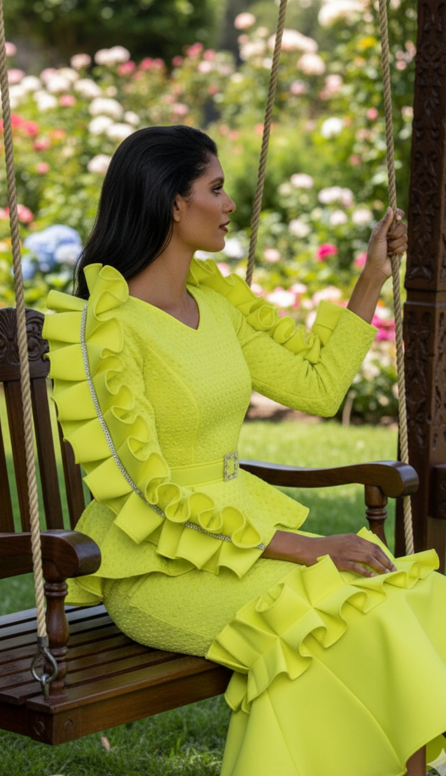 Stellar Looks SL1911-LME-QS Designer Church Suit