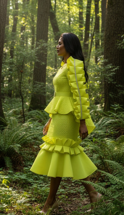 Stellar Looks SL1911-LME-QS Designer Church Suit