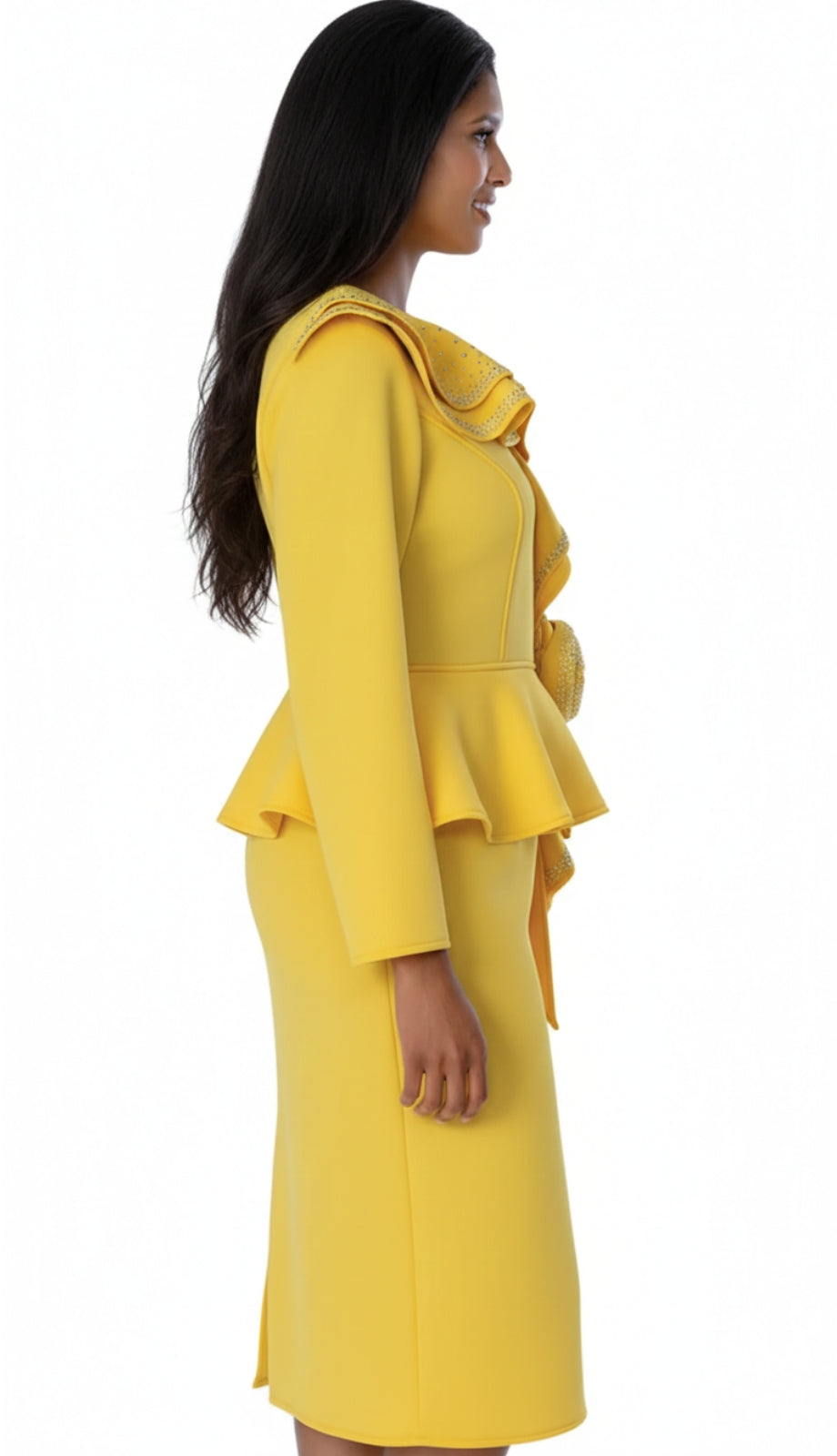 Stellar Looks SL600461-YLW-IH Church Suit