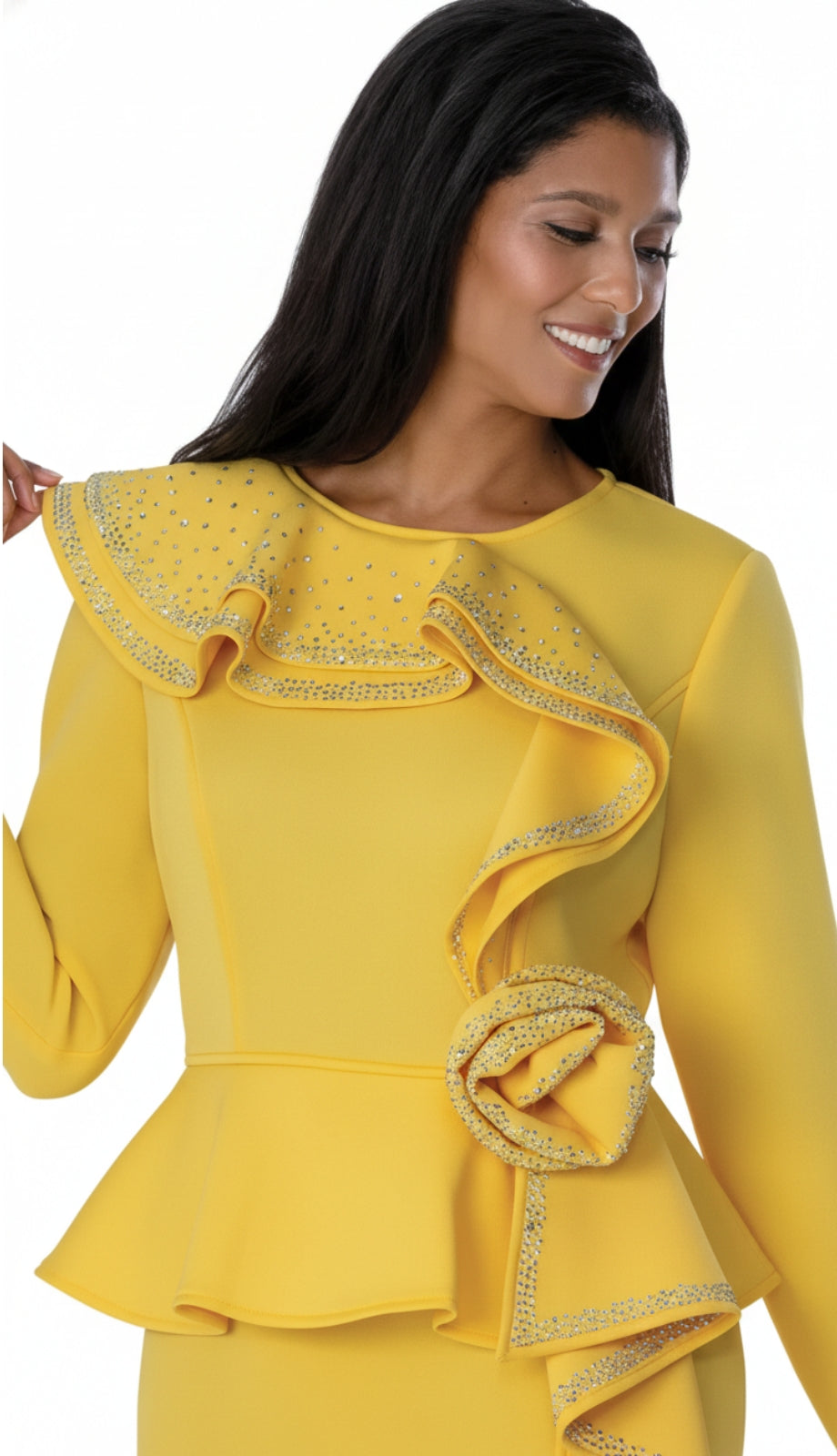 Stellar Looks SL600461-YLW-IH Church Suit