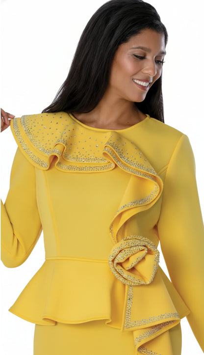 Stellar Looks SL600461-YLW-IH Church Suit