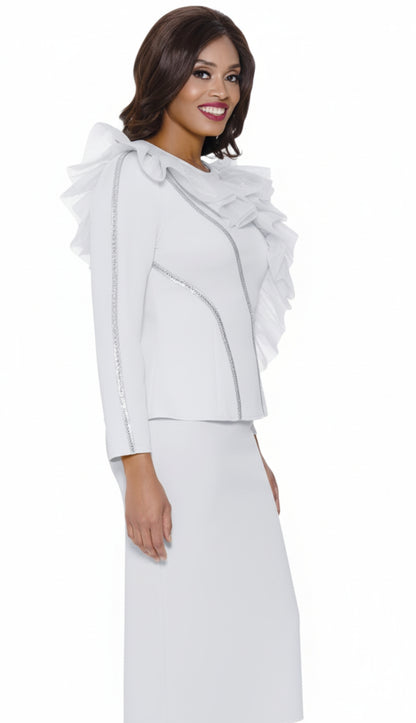 Stellar Looks SL600542-WHT Church Suit