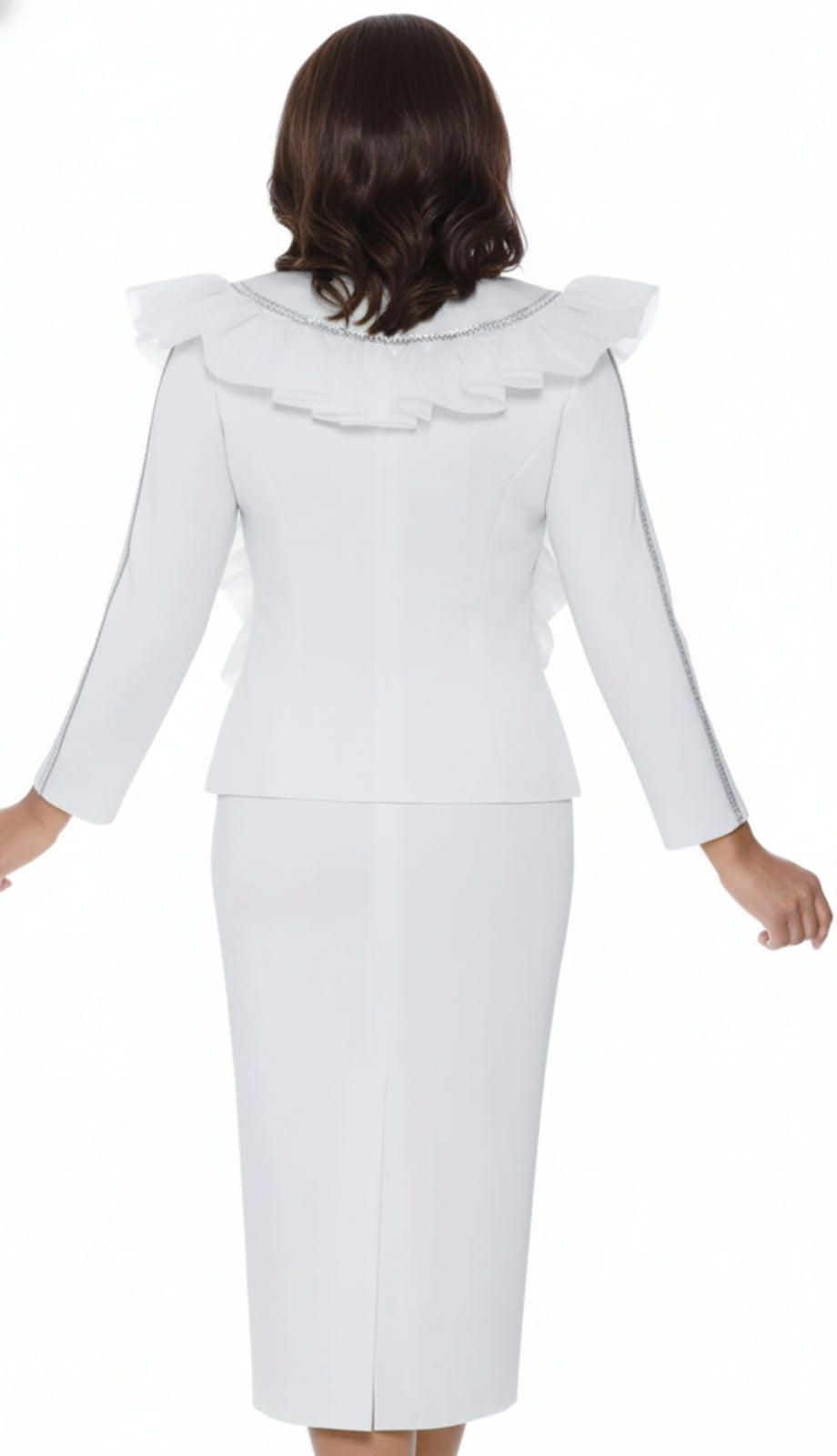 Stellar Looks SL600542-WHT-QS Church Suit