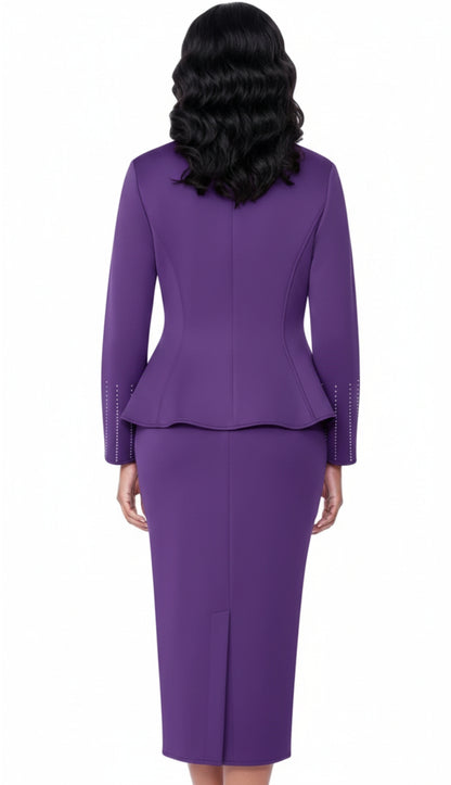 Stellar Looks SL600632-PUR-CO Church Suit