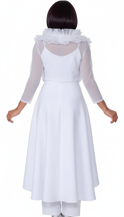 Stellar Looks SL600822-WHT Church Dress