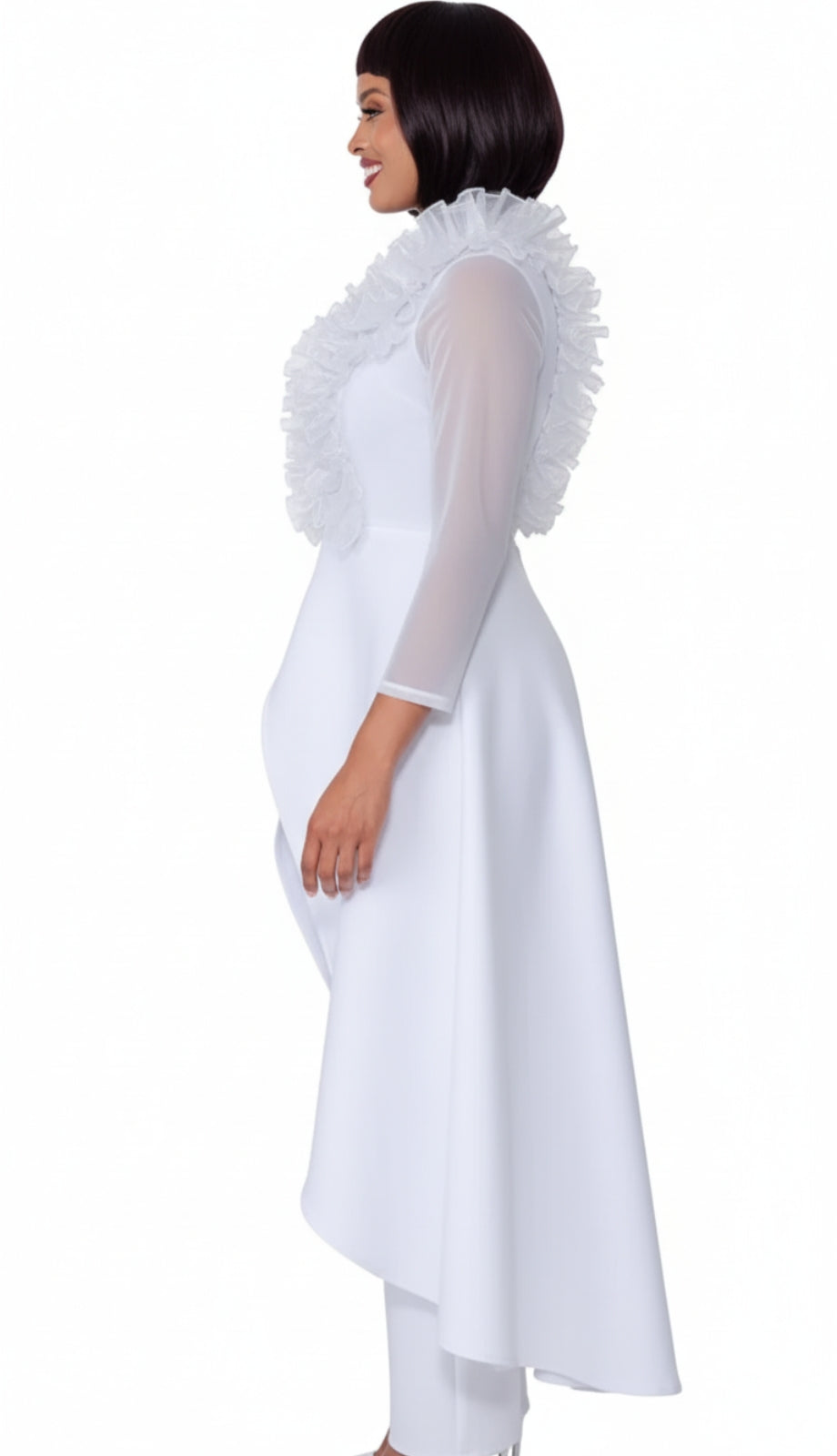 Stellar Looks SL600822-WHT Church Dress