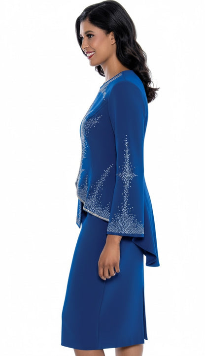 Stellar Looks SL600202-RYL-Designer Church Suit