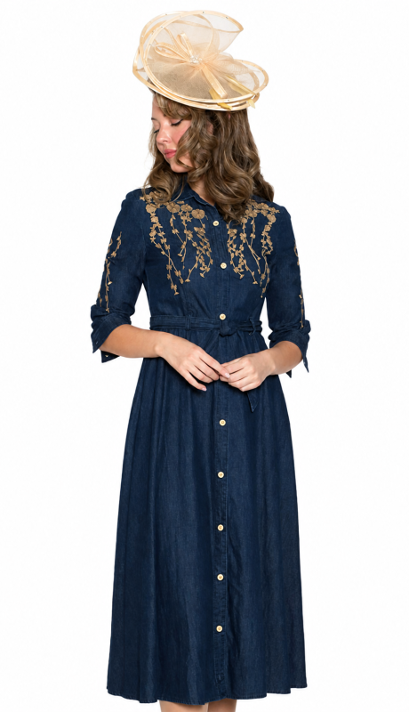 Lily And Taylor 5152-NVY Church Dress