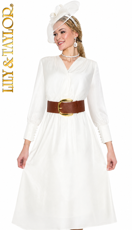 Lily And Taylor 5077-IVR Church Dress