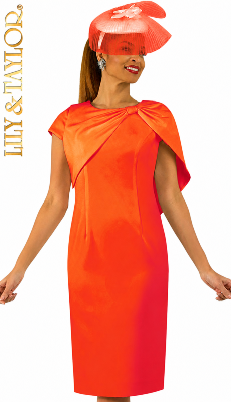 Lily And Taylor 5005-RED Church Dress