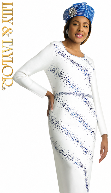 Lily And Taylor 798-IVO Church Dress