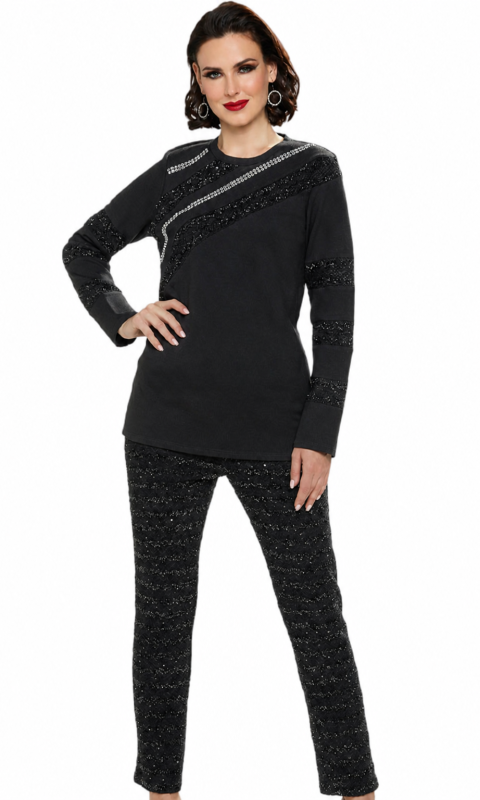 Love The Queen 17428-SET ( 2pc Novelty Stretch Set With Rhinestones )
