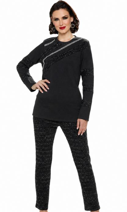 Love The Queen 17428-SET ( 2pc Novelty Stretch Set With Rhinestones )