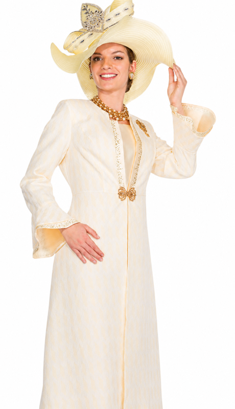 Elite Champagne 6052-YLW Church Jacket Dress