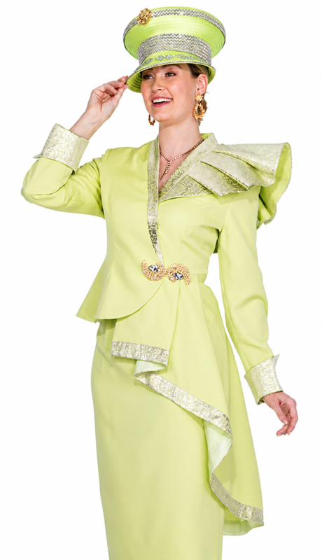 Champagne Italy 6006-GRN-QS Church Suit