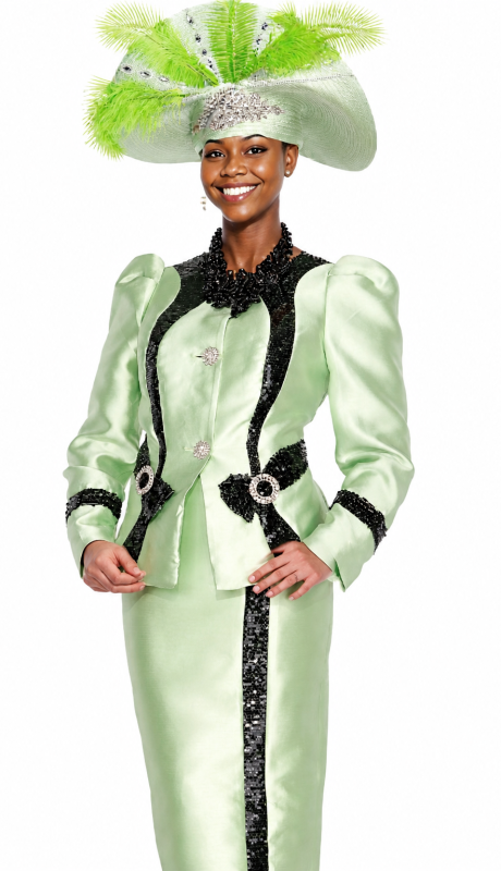 Aussie Austine 6074-LGB Church Suit for Ladies