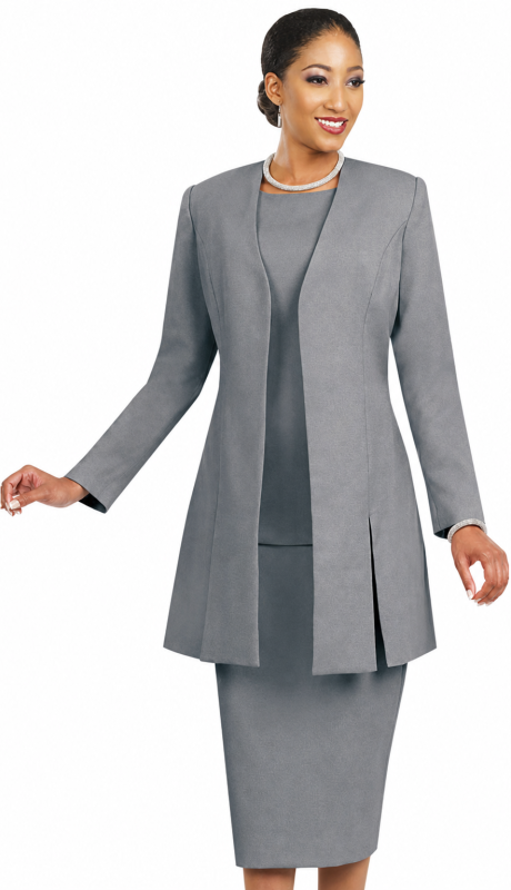 Ben Marc 2296-SIL Church Suit