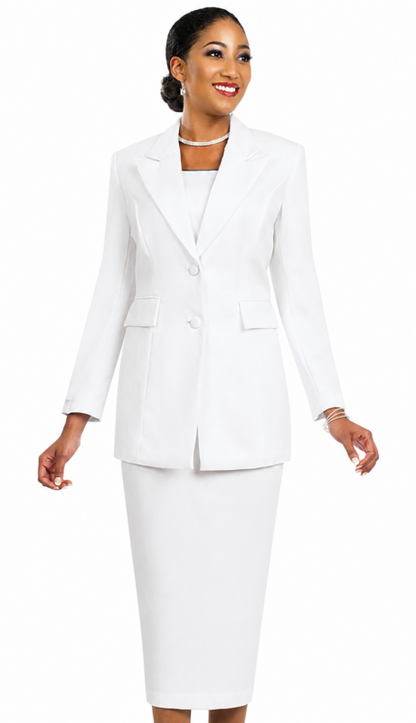 Ben Marc 2299-WHT Church Suit