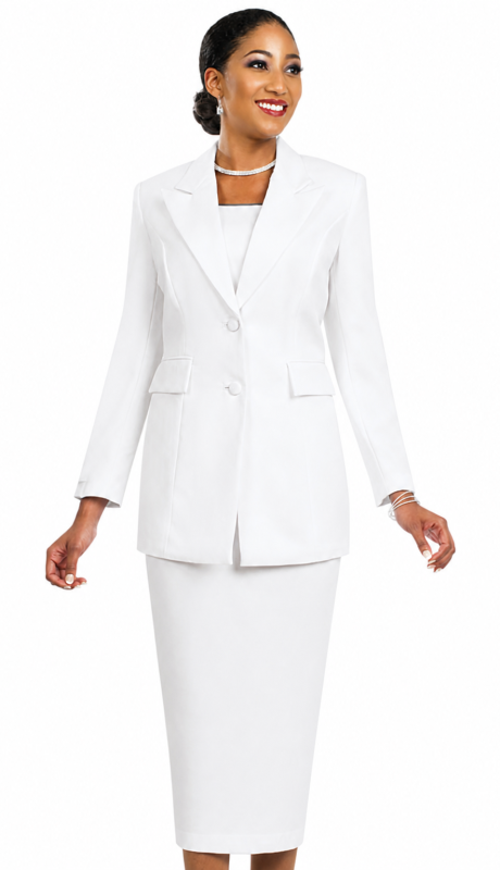 Ben Marc 2299-WHT Church Suit